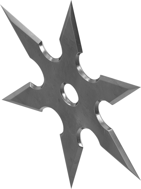 3D rendering illustration of a shuriken ninja star